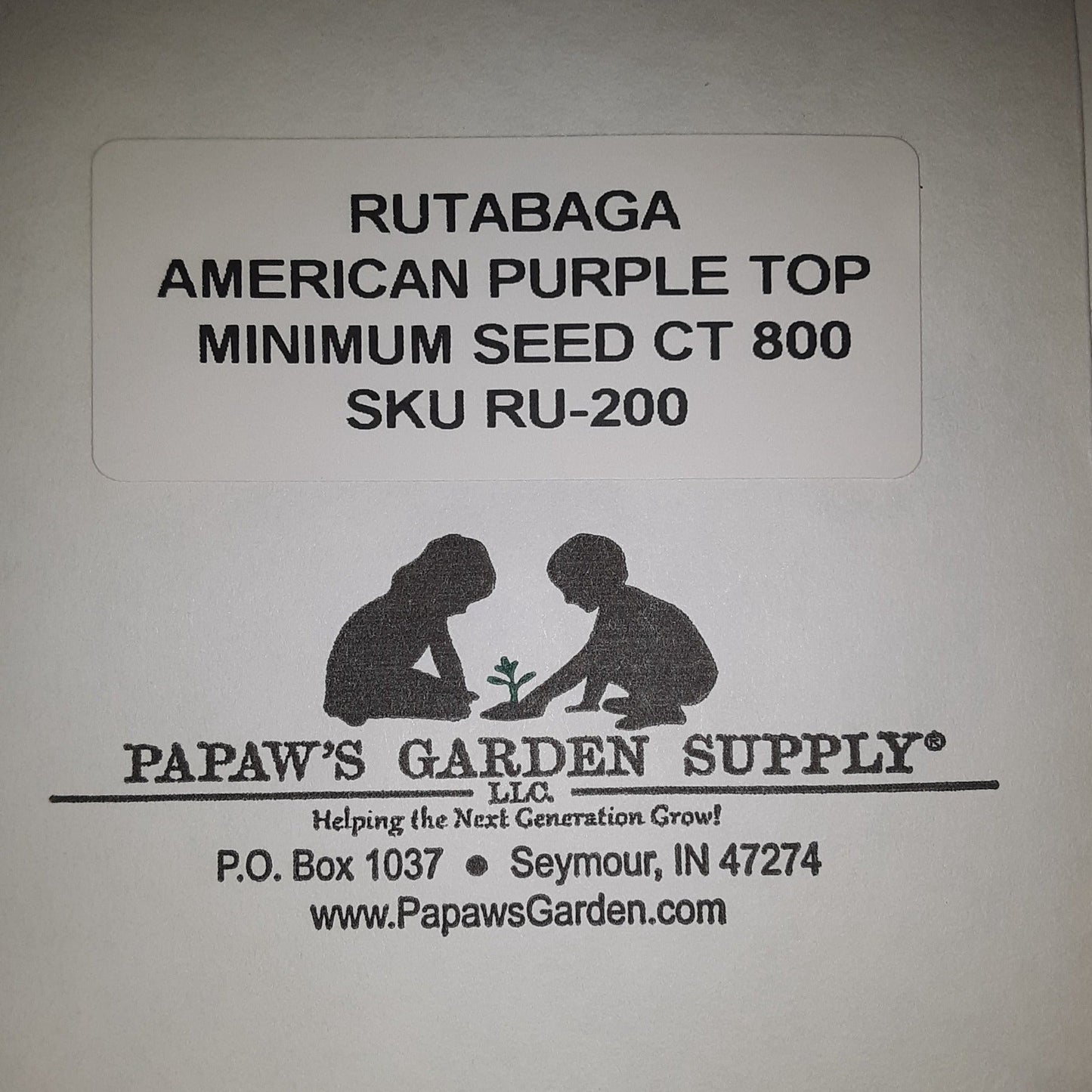 American Purple Top Heirloom Rutabaga Seeds