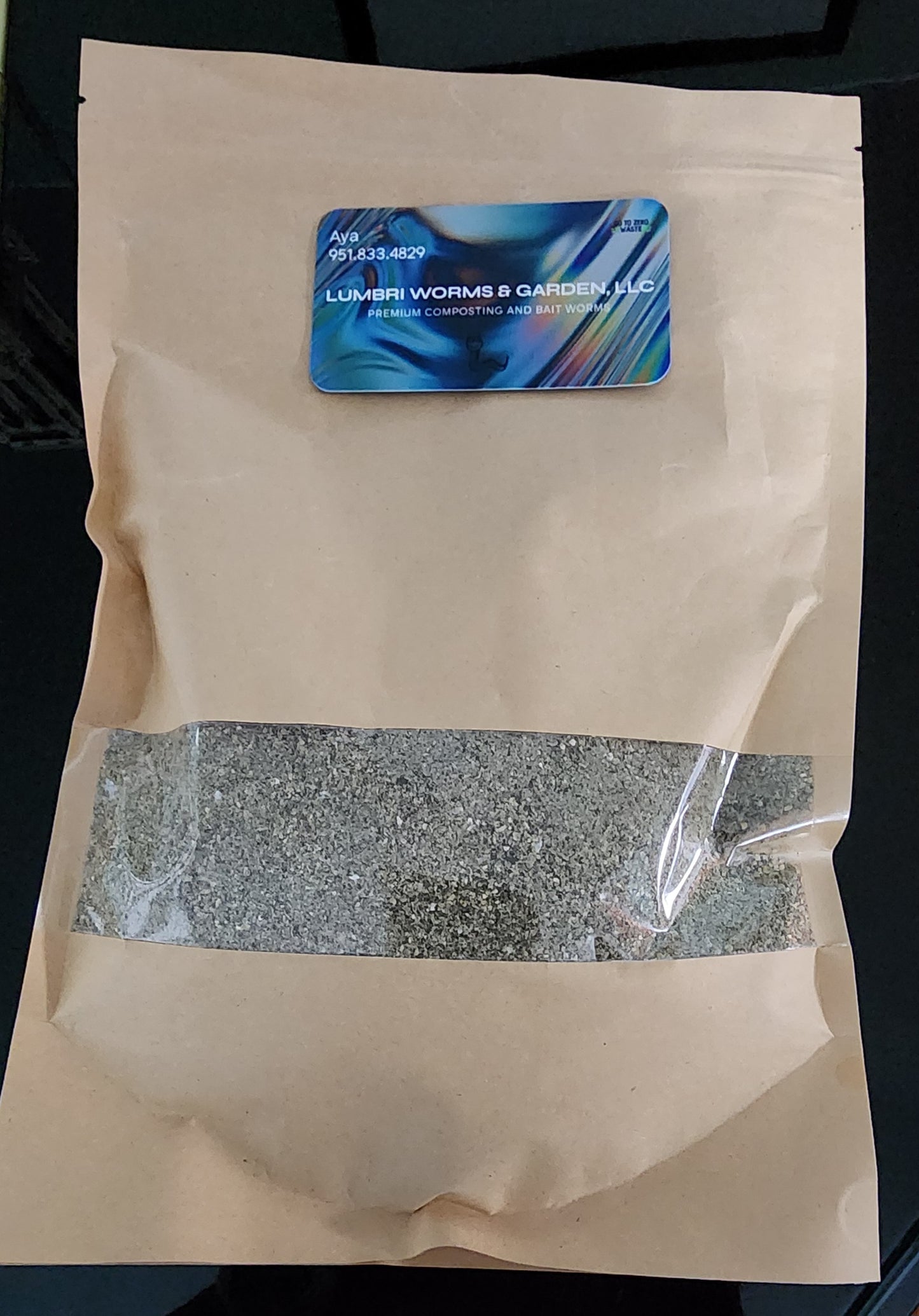 PREMIUM WORM CHOW - Lumbri Worms & Garden, 1 lbs. LLC - LOCAL PICK UP ONLY