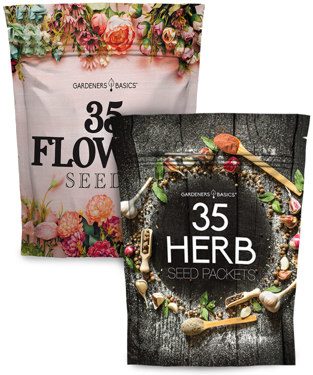 Gardeners Basics Gardening Gifts 70-Variety Seed Pack: 35 Herb & 35