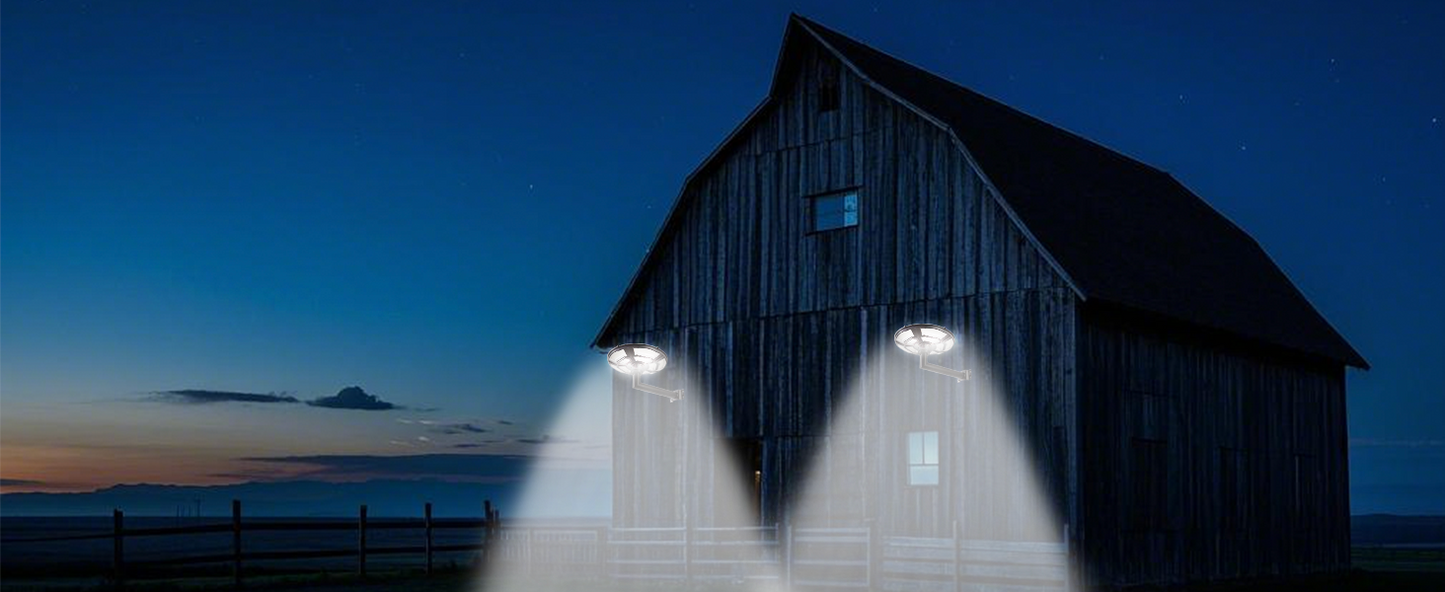 1500W Commercial Solar Flag Pole Outdoor Lamp Post Light with 98 inch Pole IP67 Waterproof With Remote