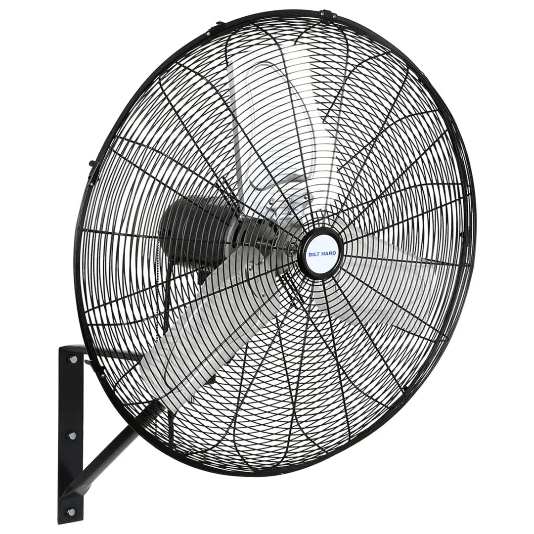 BILT HARD 24" 6500 CFM High-Velocity Wall Fan: 3-Speed Oscillating, Heavy-Duty Shop Fan, UL Listed