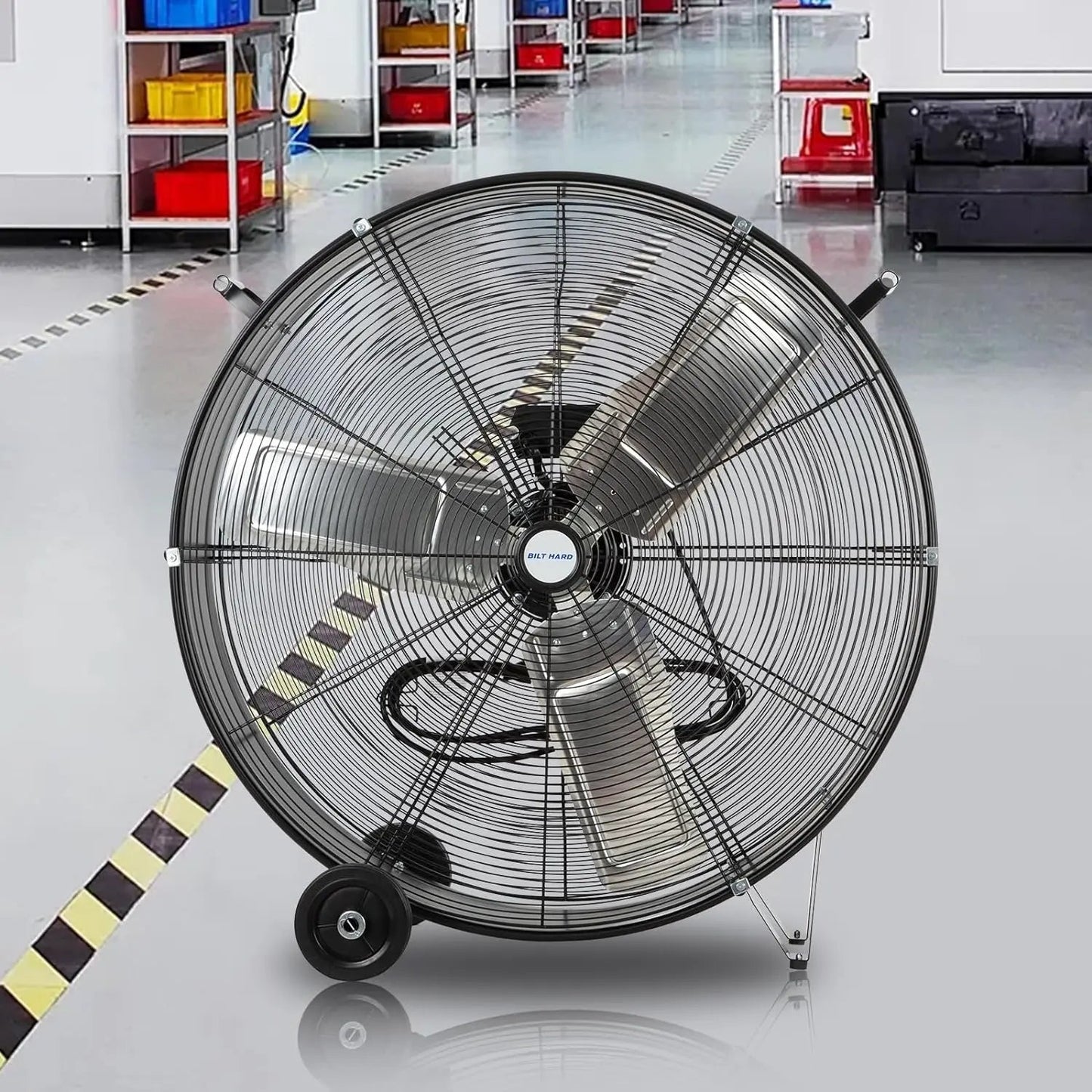 BILT HARD 34" 15000 CFM Industrial Drum Fan, 3-Speed Heavy Duty Shop Fan – UL Listed
