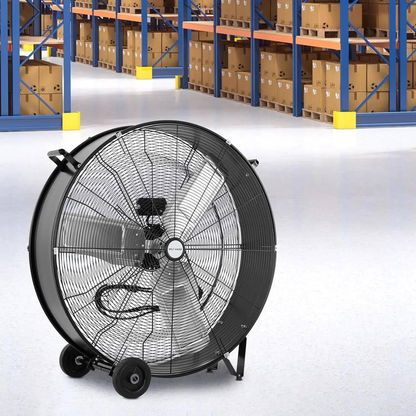 BILT HARD 34" 15000 CFM Industrial Drum Fan, 3-Speed Heavy Duty Shop Fan – UL Listed