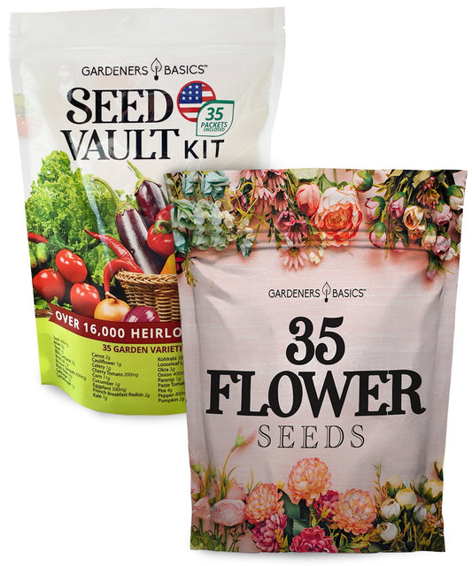 All-in-One Heirloom Garden Kit: 70 Seeds for Vegetables and Wildflowers Galore
