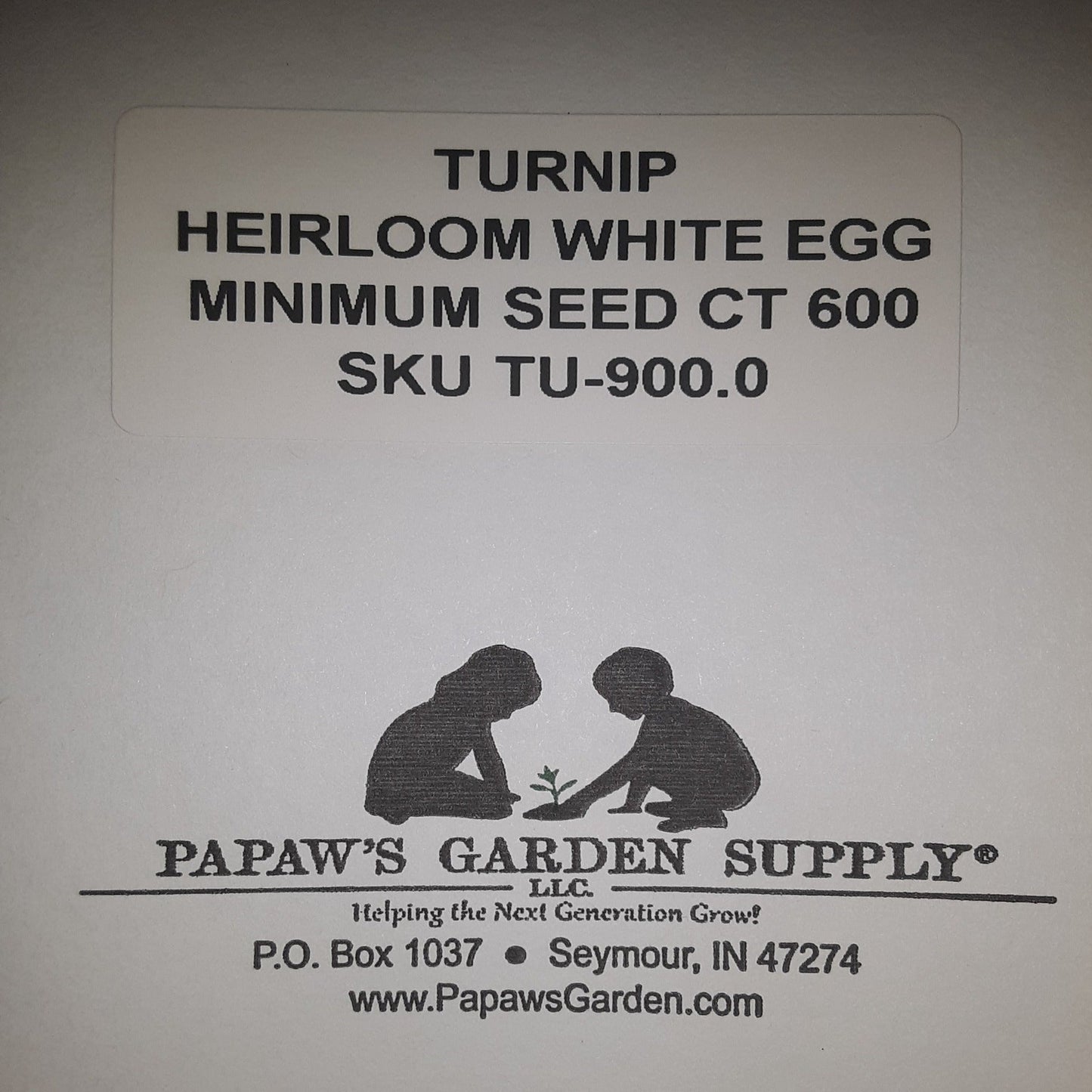 White Egg Heirloom Turnip Seeds