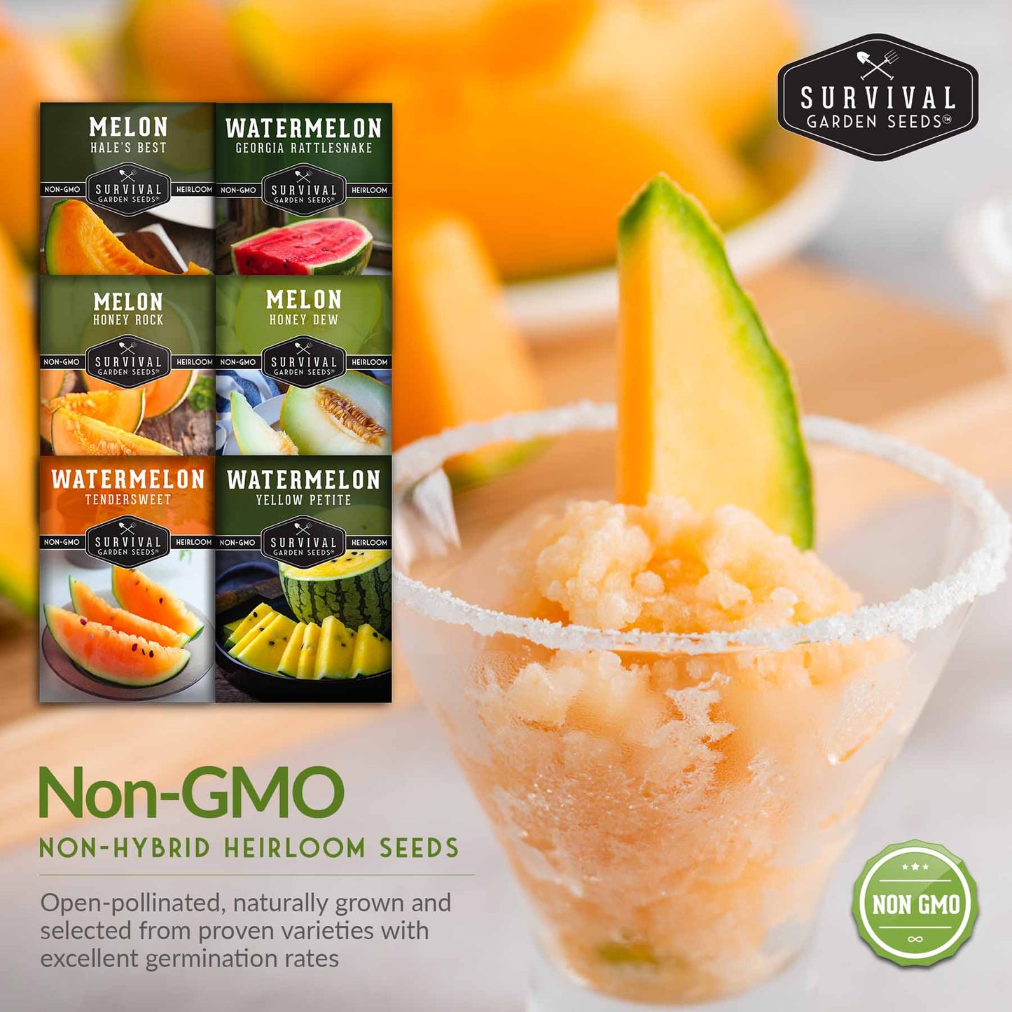 Melon Seed Collection - 6 Melons and Cantaloupes