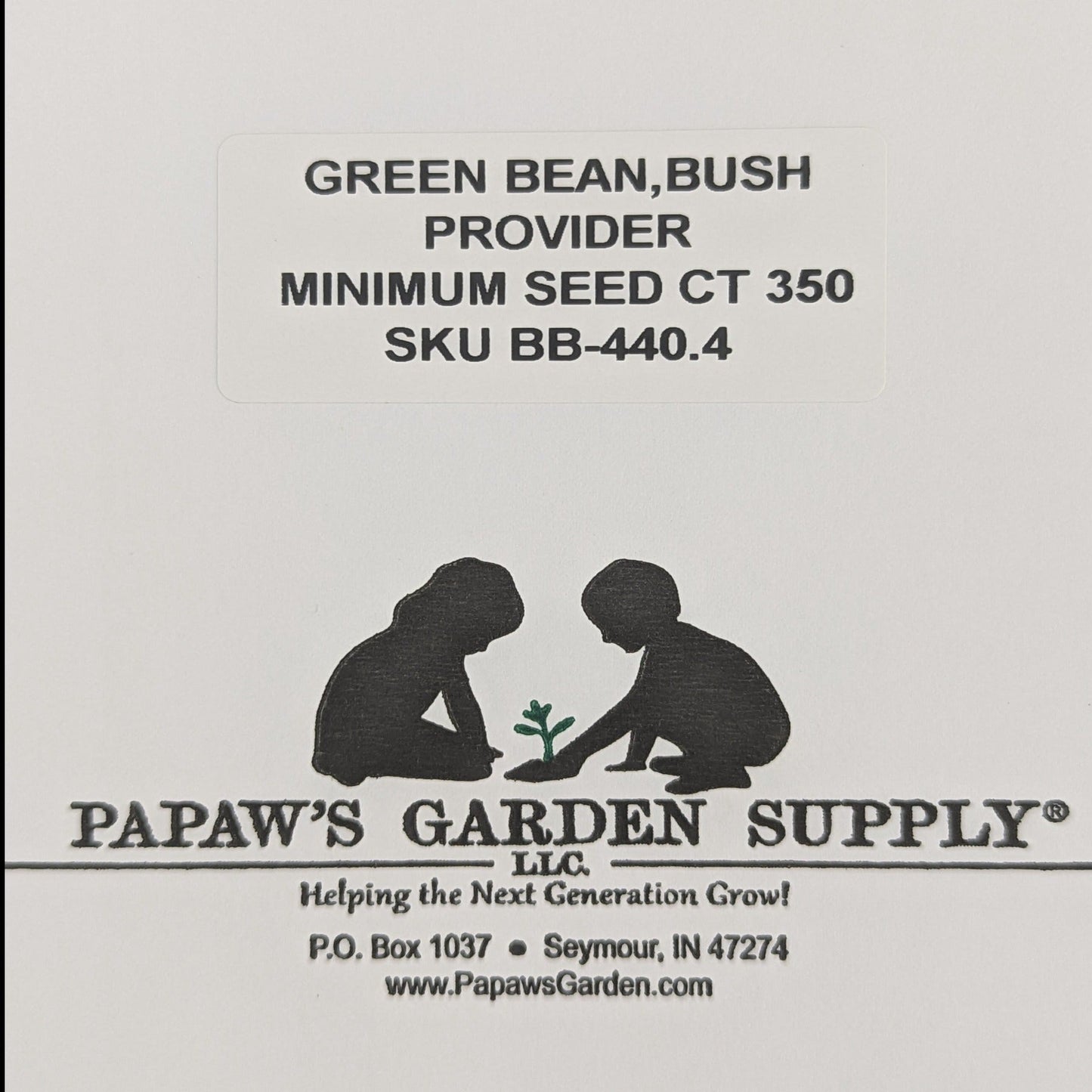 Provider Bush Green Bean Seeds