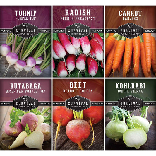 Root Vegetable Seed Collection - Cool Weather Favorites