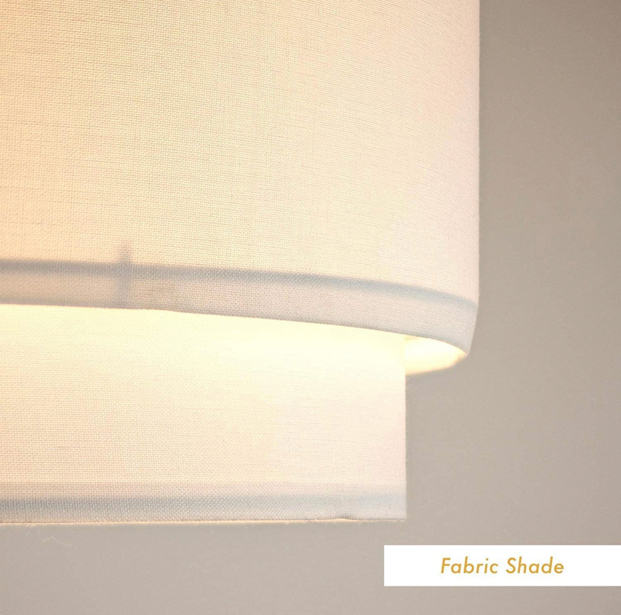 Arc Floor Lamp with Unique Hanging Drum - Arching Over The Couch