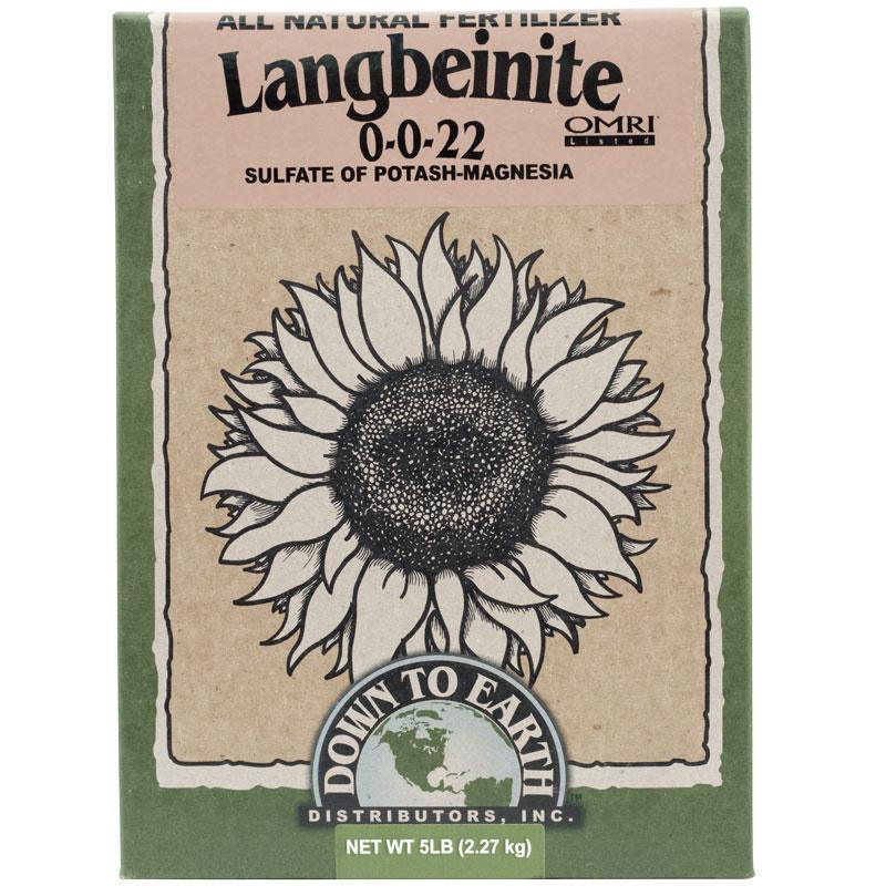 Langbeinite 0-0-22 Fertilizer (5 lb box)