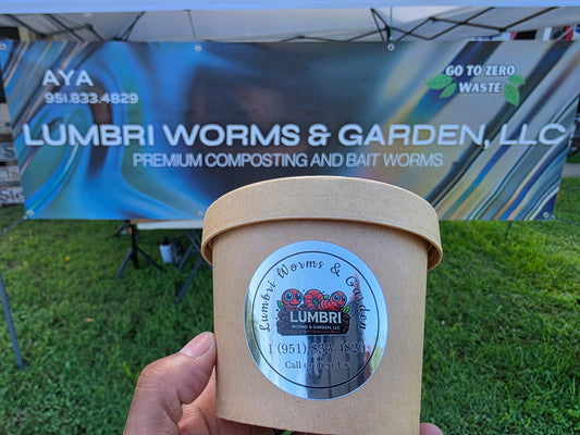 8 oz Worm Starter Colony | Red Wigglers or European Nightcrawlers | Live Composting Worms