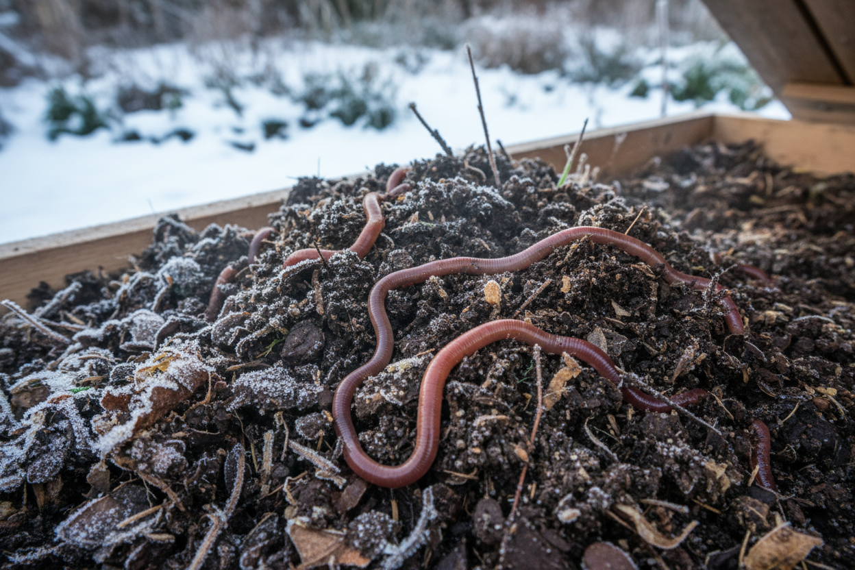 Cold Worm Cold Weather Tips for Earthworm Care: Outdoor Bin Edition by Aya, Lumb ...