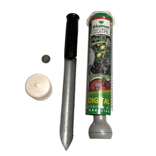 Blumat Digital Moisture Meter With Cap, Battery, And Planting Tool