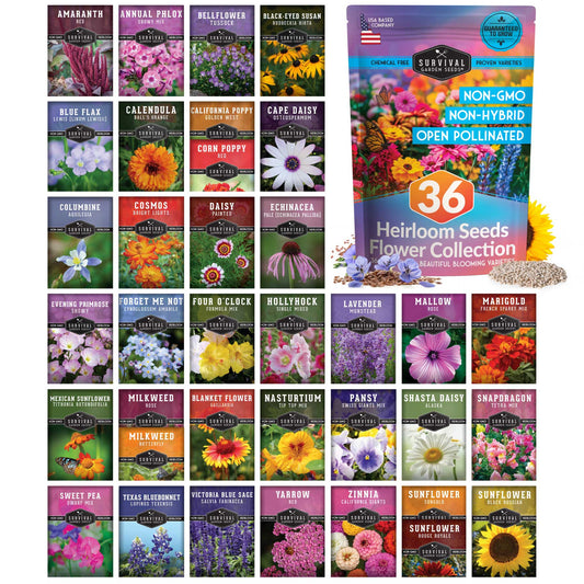 Functional Flower Garden Kit - 36 Helpful Flowers