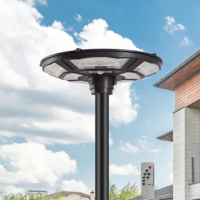 1500W Solar UFO Motion Sensor All in one Solar Garden Street Light With Remote Control