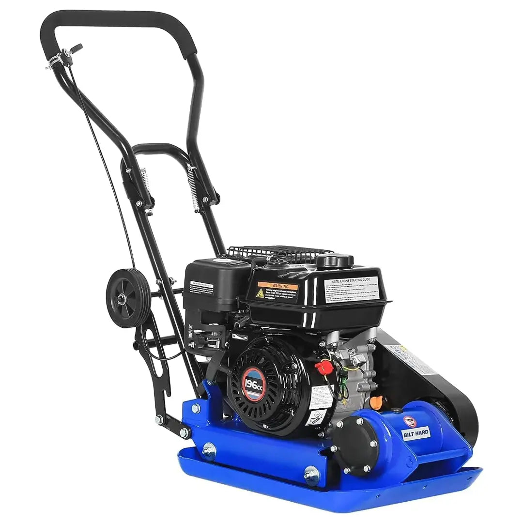 BILT HARD 2500 lbs Plate Compactor Rammer, 6.5HP 196cc Gas Engine, 5500 VPM, EPA Compliant