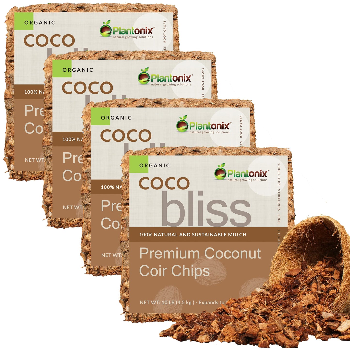 Coco Bliss - 10 LB Coco Husk Chip Blocks