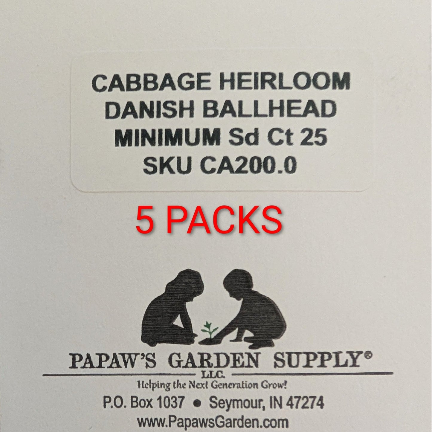 Danish Ballhead Heirloom Cabbage Seeds