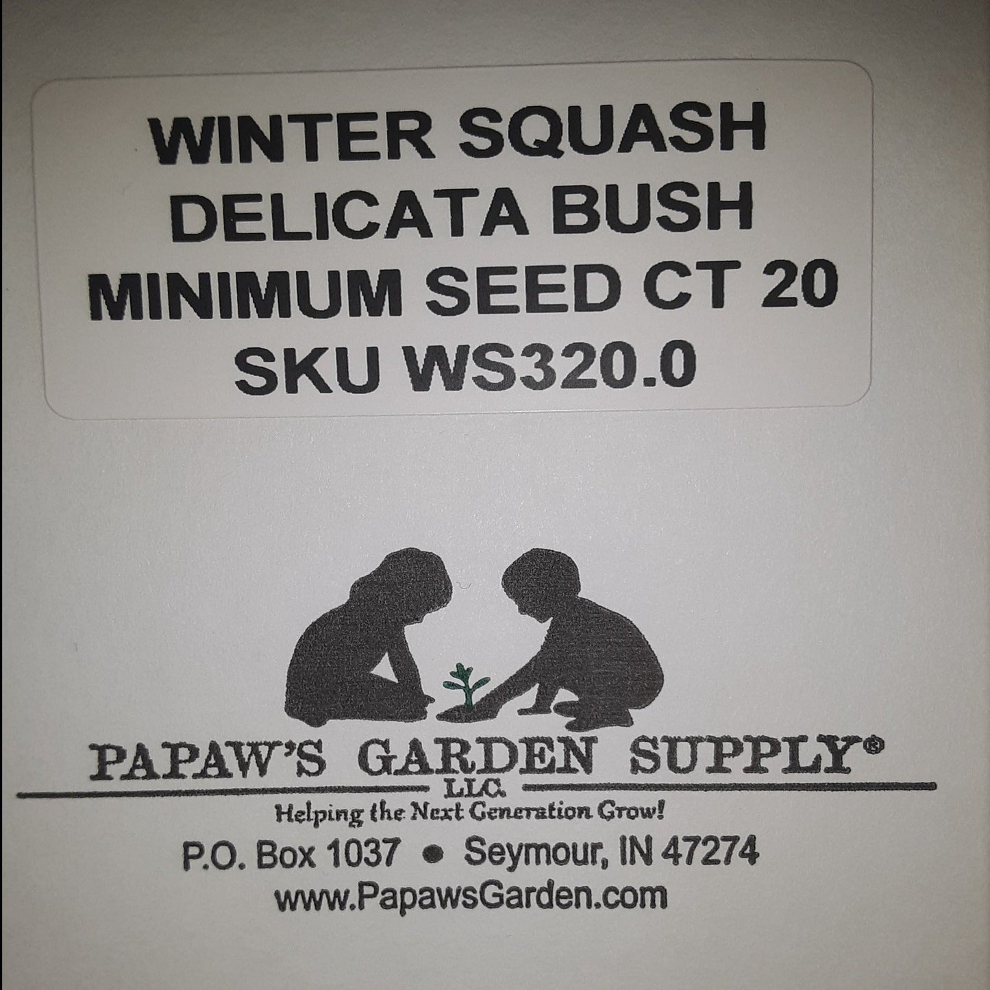 Delicata Bush Winter Squash Seeds
