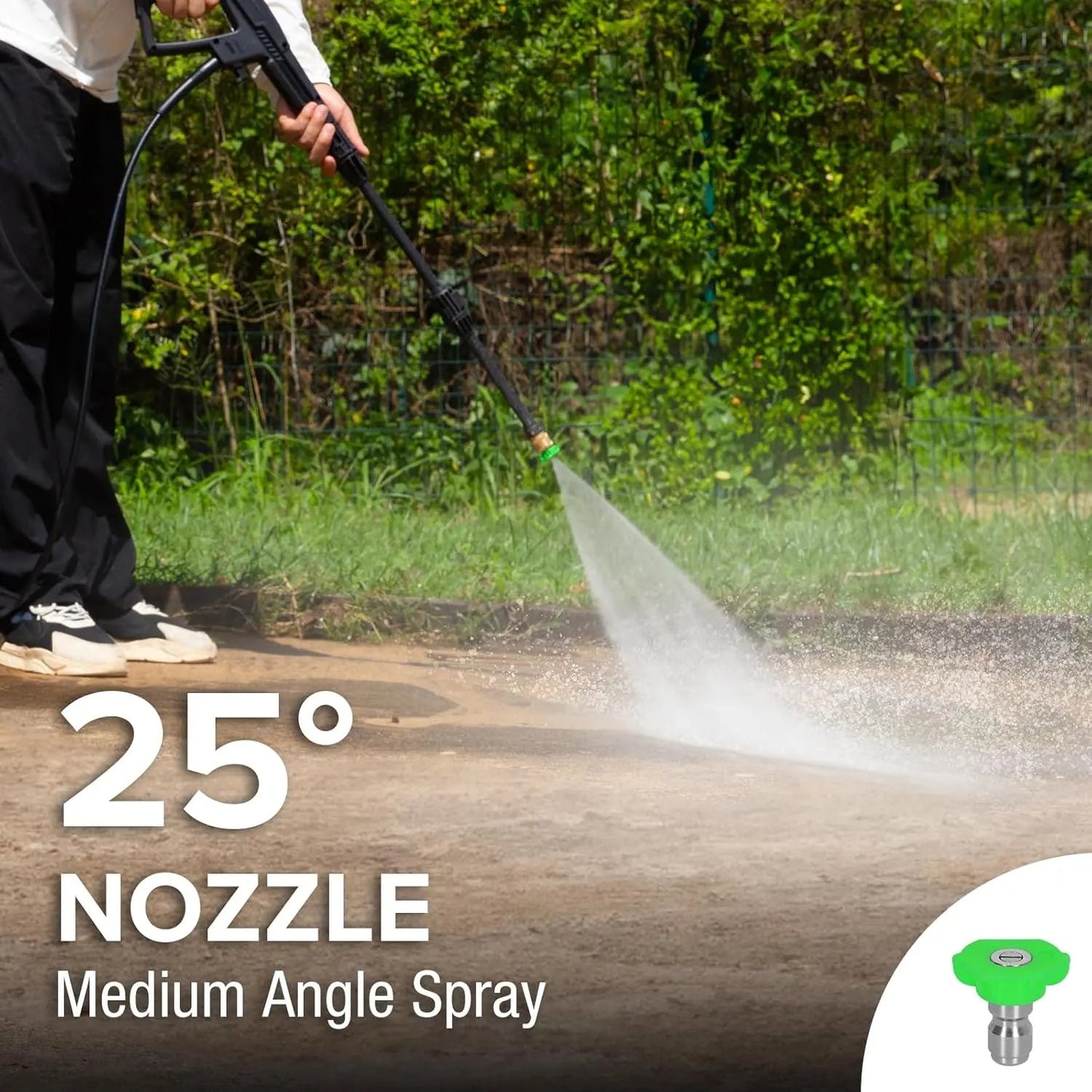 Electric Pressure Washer, 1800 PSI 1.7 GPM Power Washer, Ultra Compact, Lightweight, with 2 Spray Nozzles, 20 Ft Hose, 35 Ft Power Cord, Foam Cannon, for Cleaning Cars, Driveway, Fencing