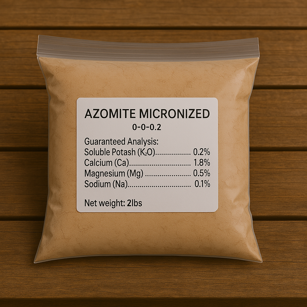 Azomite Rocks Green Azomite - Micronized (2 lb) – LUMBRI WORMS & GARDEN, LLC