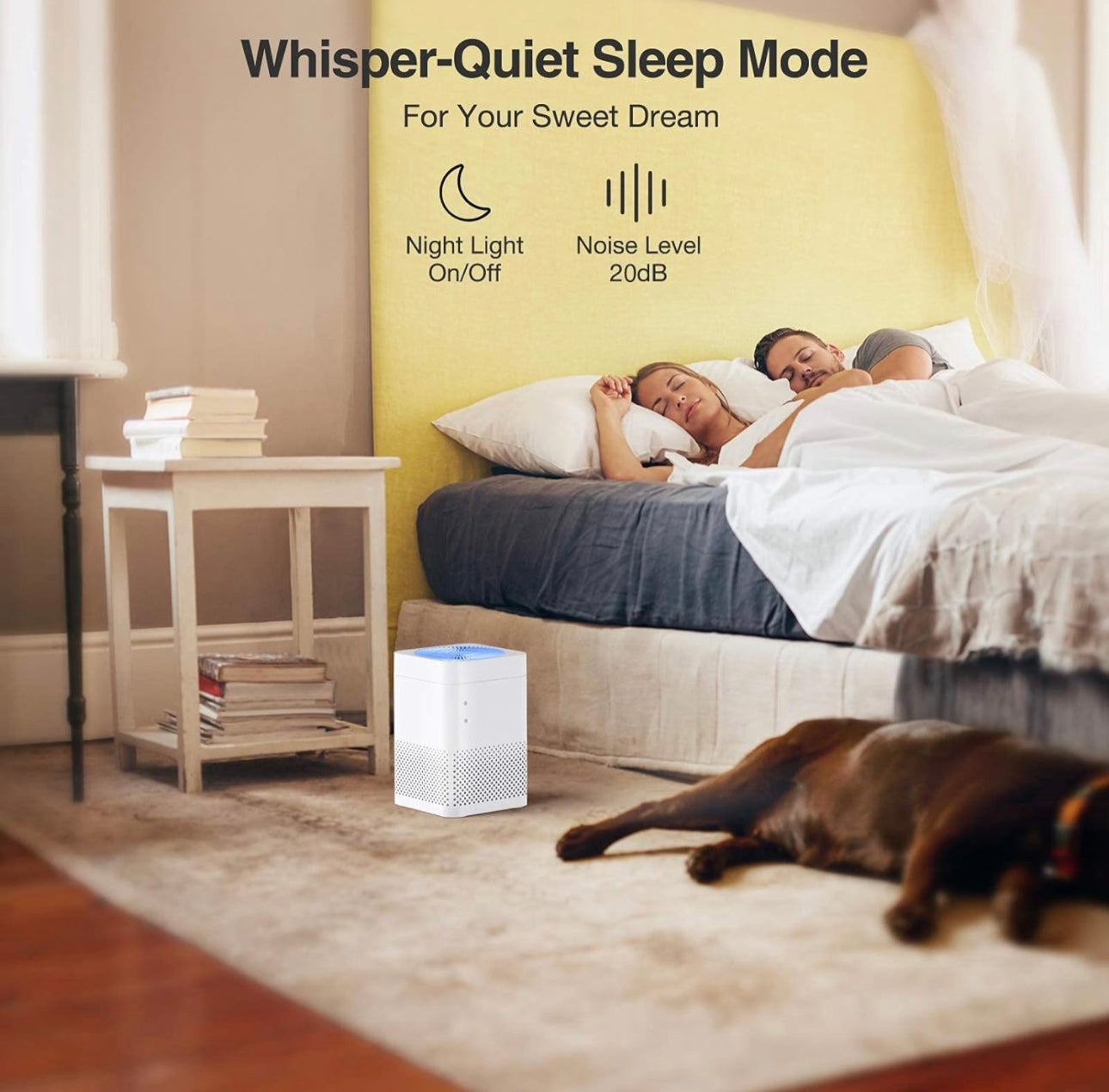 Air Purifiers for Home 3-in-1 True HEPA Large Room Air Filter, Air ChoicAir Purifiers for Reduce Pets Dander, Household Odor, Smoke, Dust, Sleep Mode, Auto Mode, Quiet Operation, White