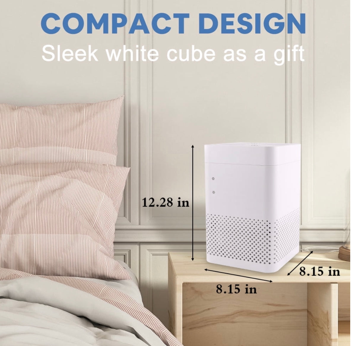 Air Purifiers for Home 3-in-1 True HEPA Large Room Air Filter, Air ChoicAir Purifiers for Reduce Pets Dander, Household Odor, Smoke, Dust, Sleep Mode, Auto Mode, Quiet Operation, White