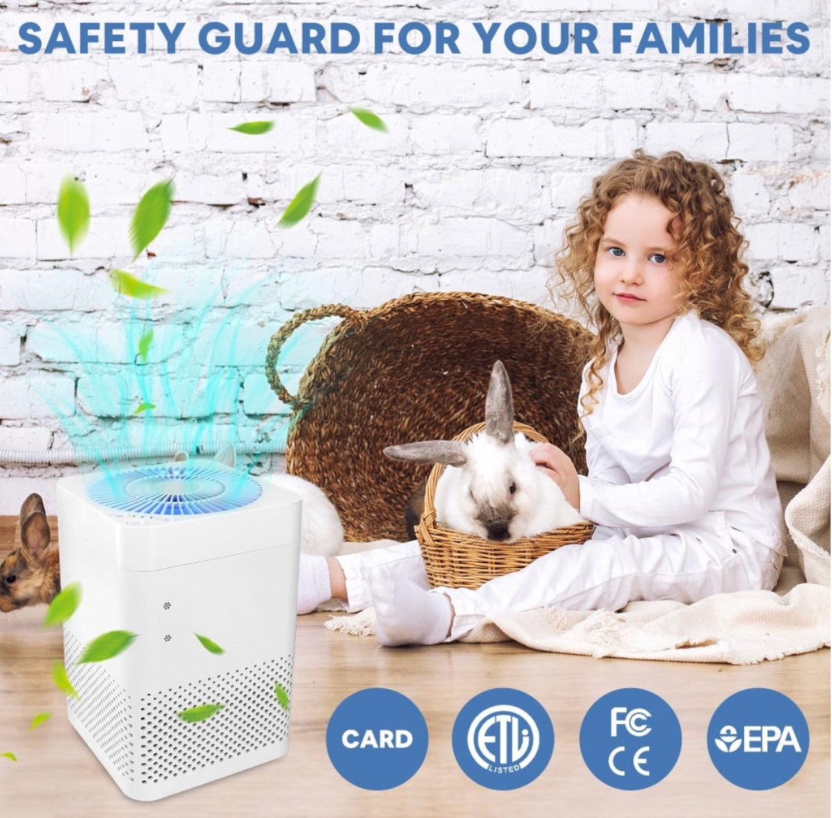 Air Purifiers for Home 3-in-1 True HEPA Large Room Air Filter, Air ChoicAir Purifiers for Reduce Pets Dander, Household Odor, Smoke, Dust, Sleep Mode, Auto Mode, Quiet Operation, White