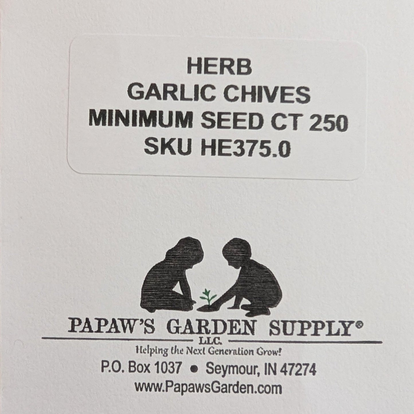 Herb, Garlic Chive Seeds