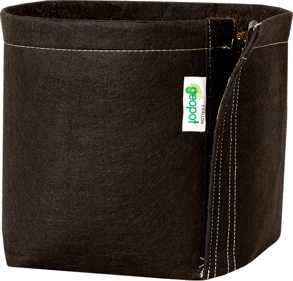 GeoPot Velcro Transplanter Grow Bags - Black