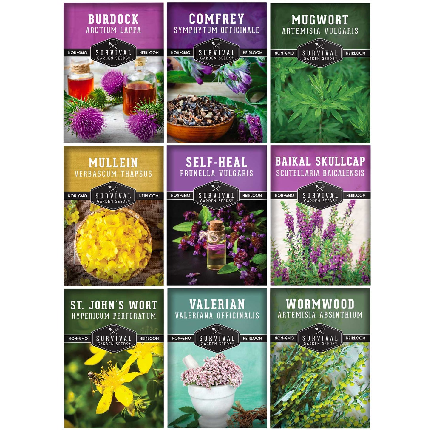 Herbalist Seed Bundle - 9 Important Medicinal Herbs