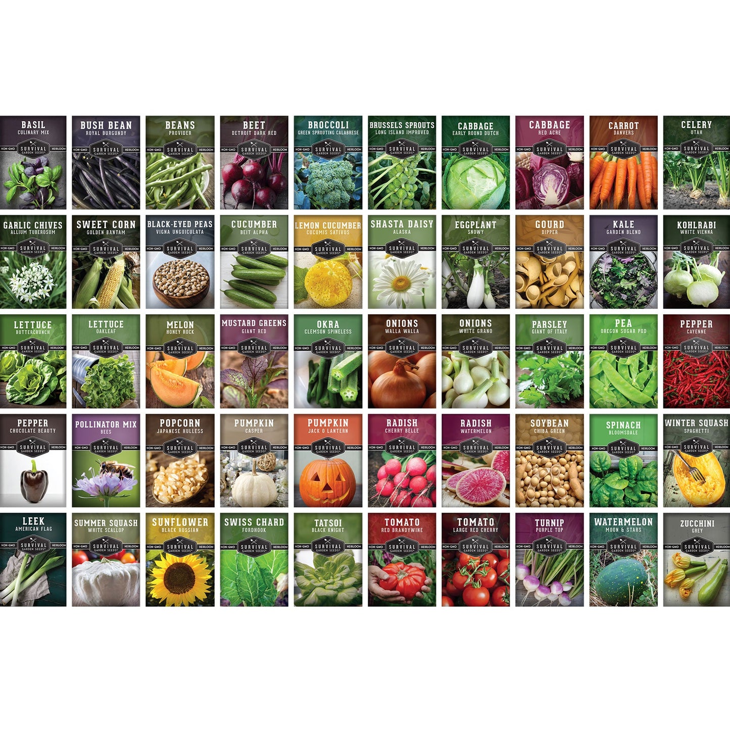Homesteader Collection - 50 Varieties of Vegetables & Herbs