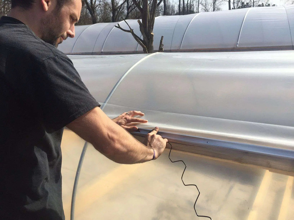 Pvc Covered Spring Wire Greenhouse PVC Coated Spring Wire Lock – LUMBRI WORMS & GARDEN, LLC