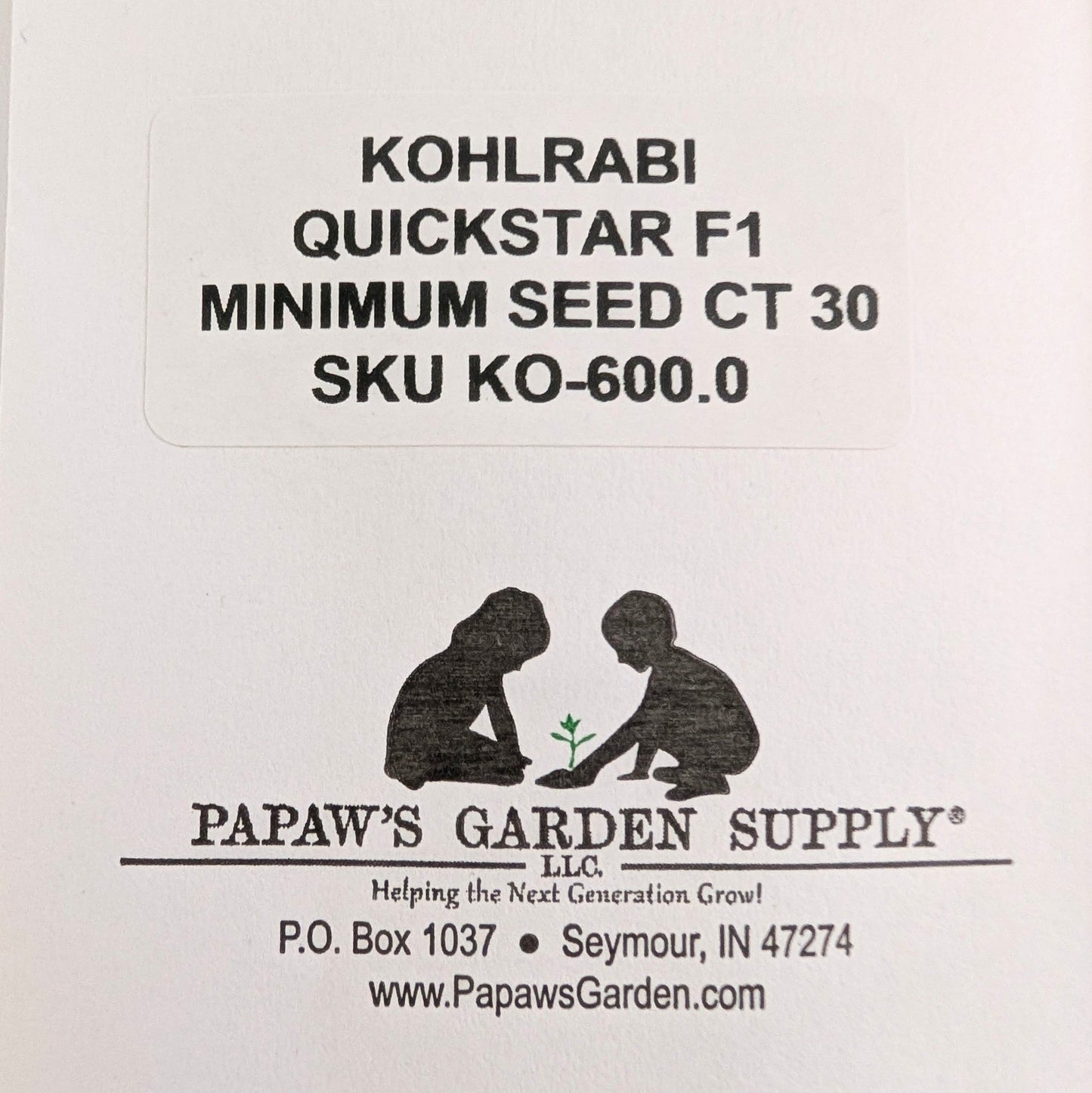 Kohlrabi QuickStar Hybrid Seeds