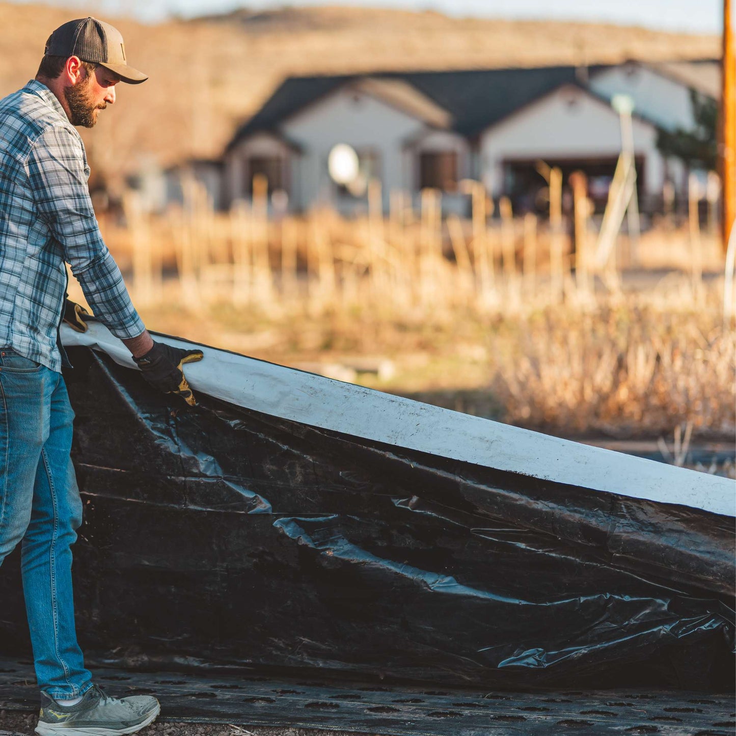 Silage Tarp - 6 mil Reversible Black & White