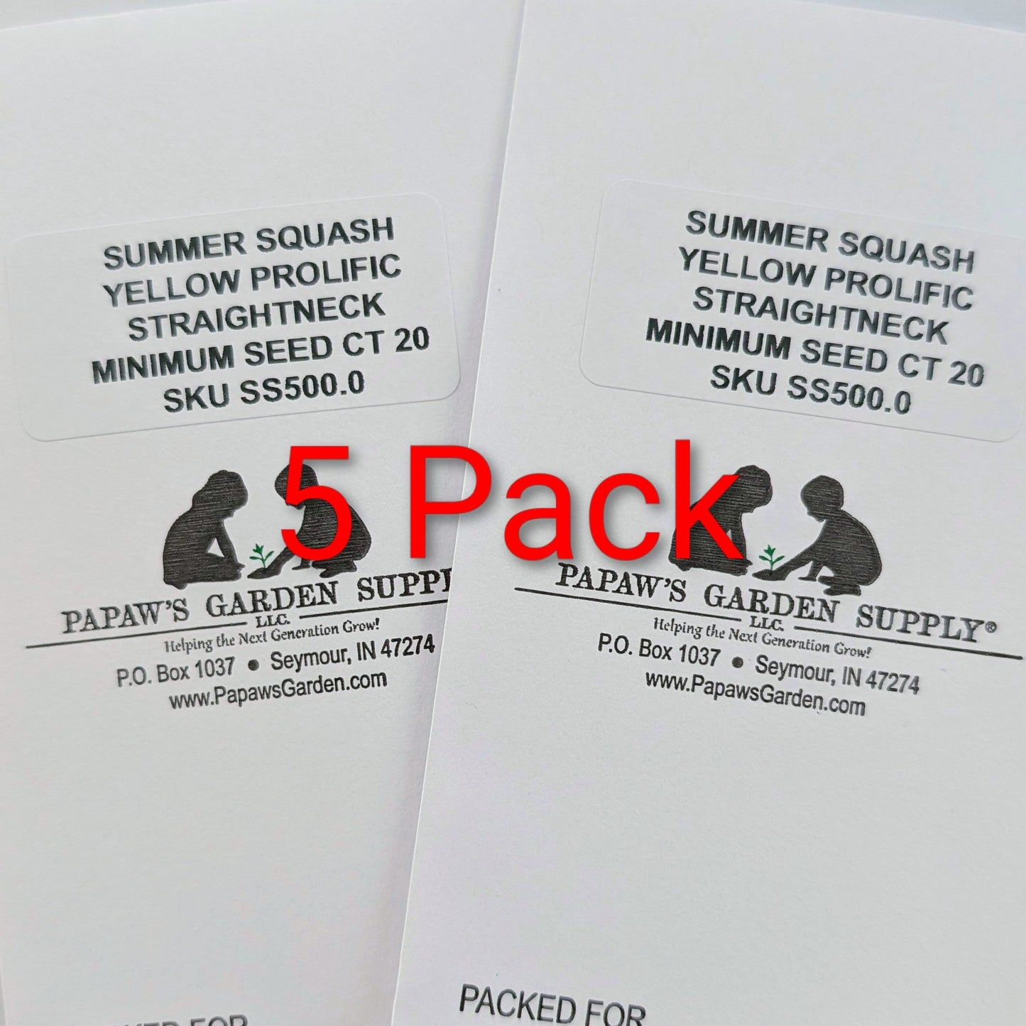 Yellow Heirloom Prolific Straightneck Summer Squash Seeds