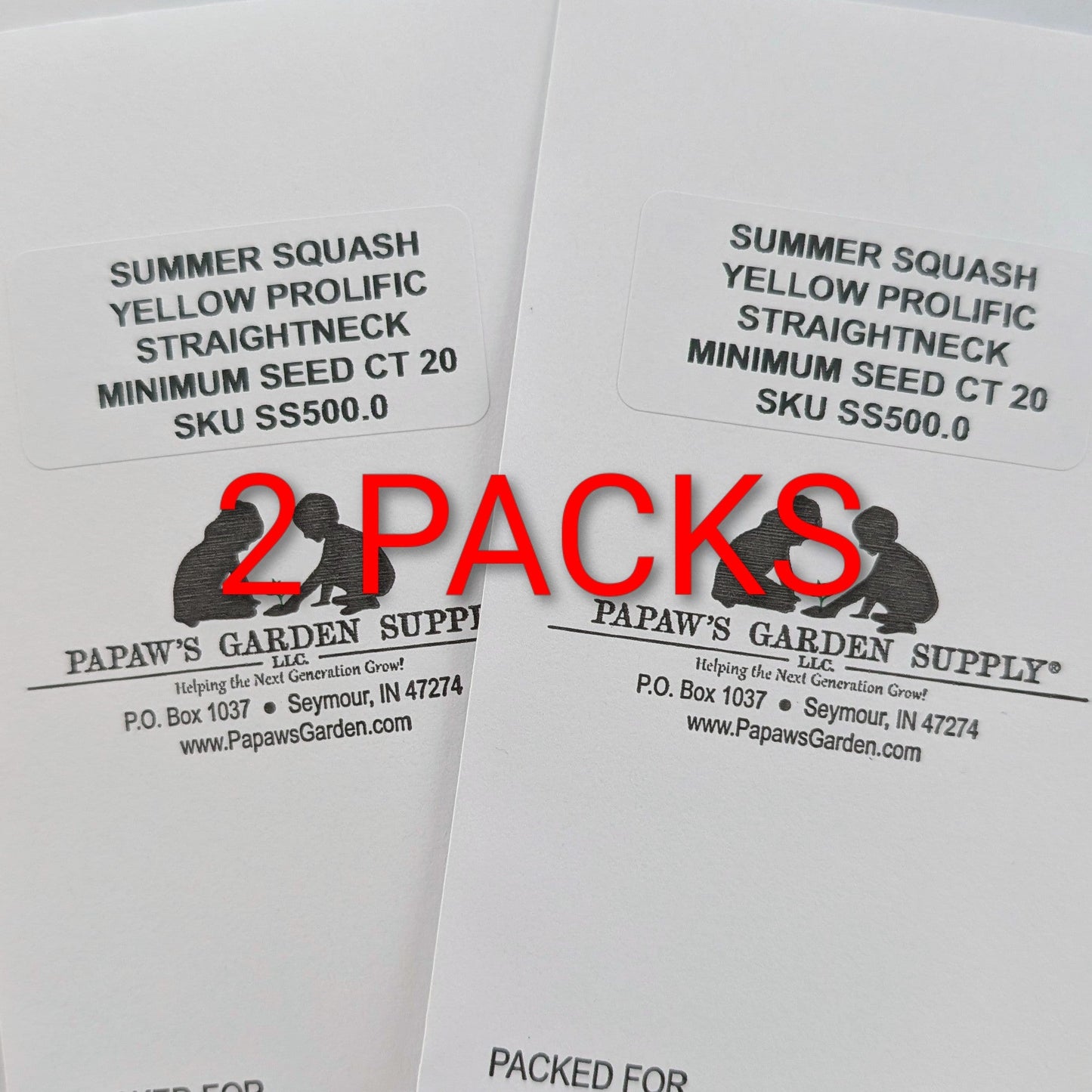 Yellow Heirloom Prolific Straightneck Summer Squash Seeds