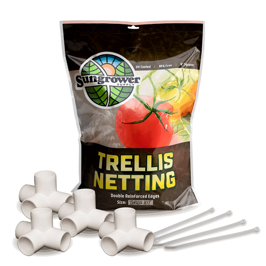 GeoPlanter Fabric Raised Bed Trellis Kit