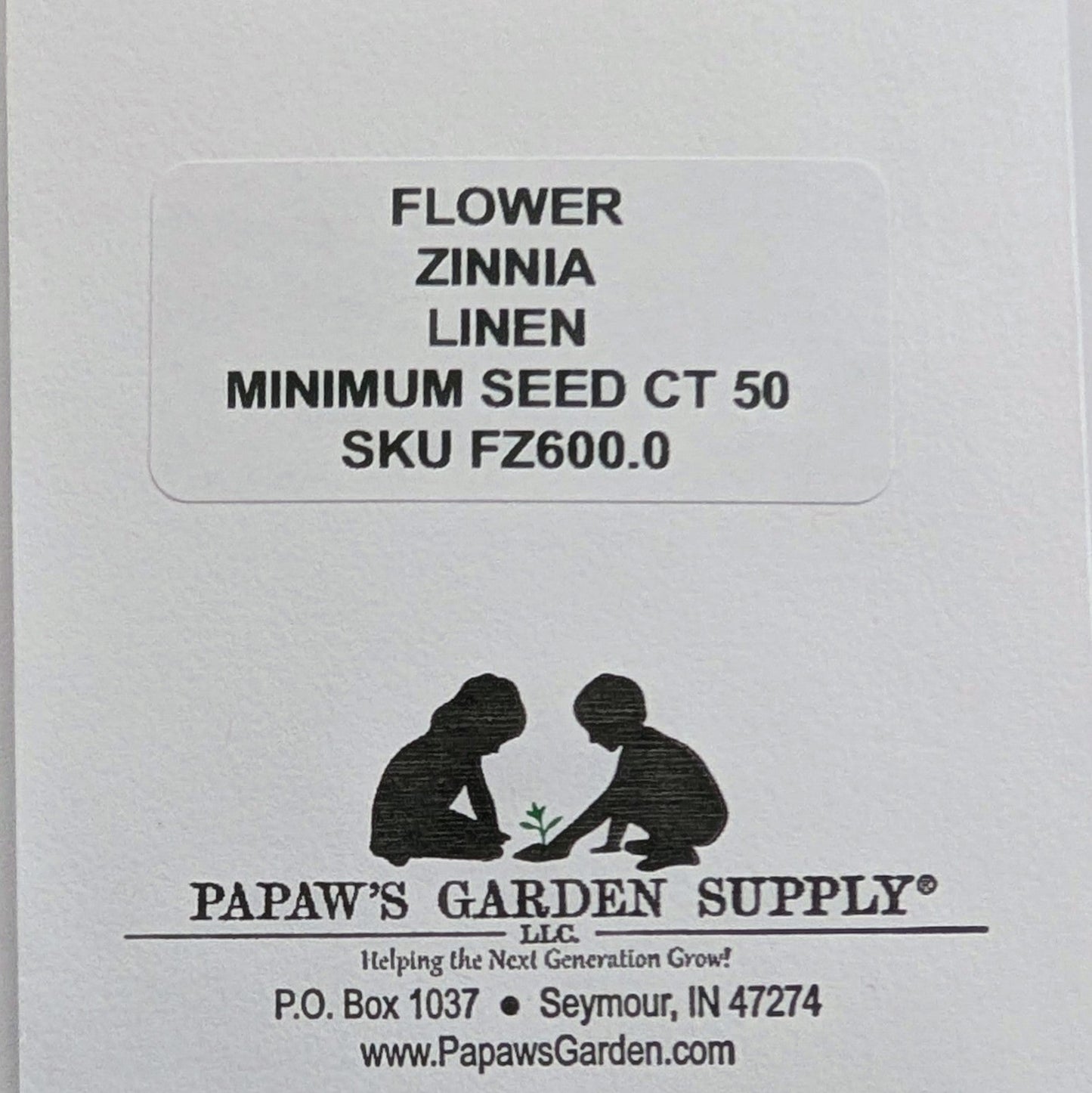 Linen Zinnia Seeds