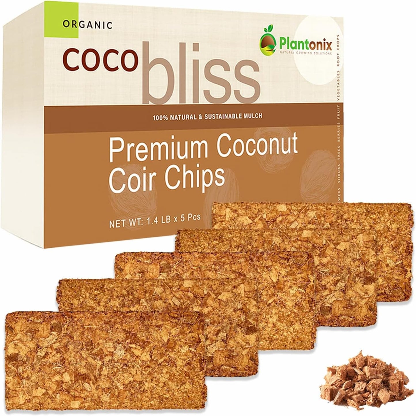 Coco Bliss - 10 LB Coco Husk Chip Blocks