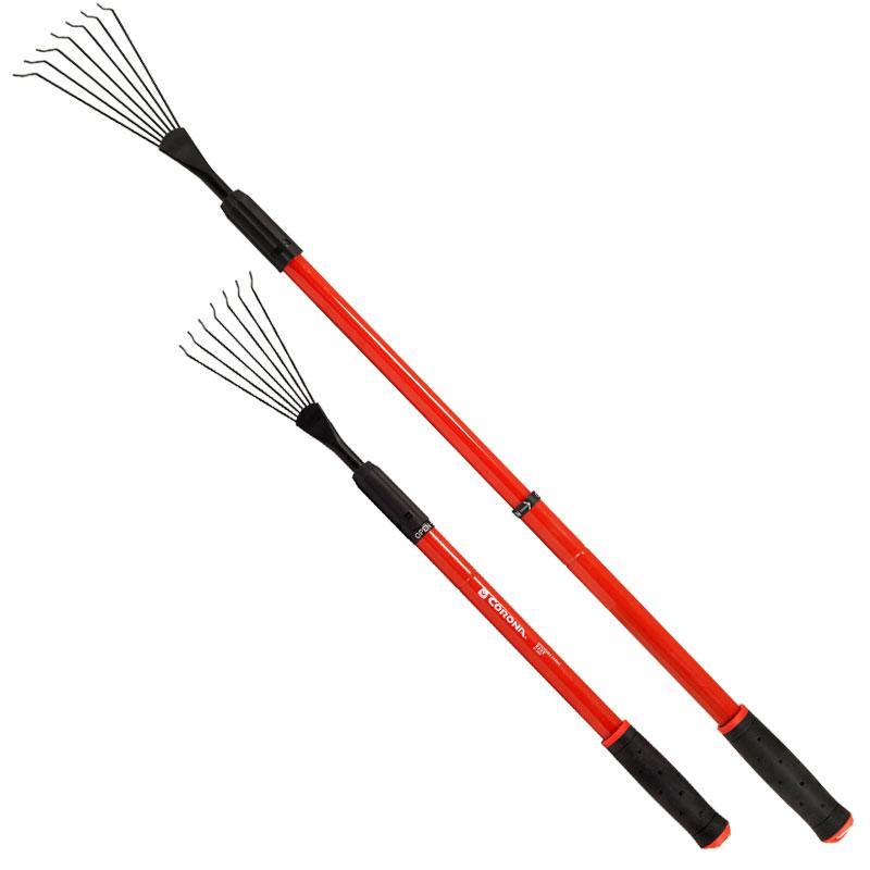 Corona Extendable Handle Rake – LUMBRI WORMS & GARDEN, LLC