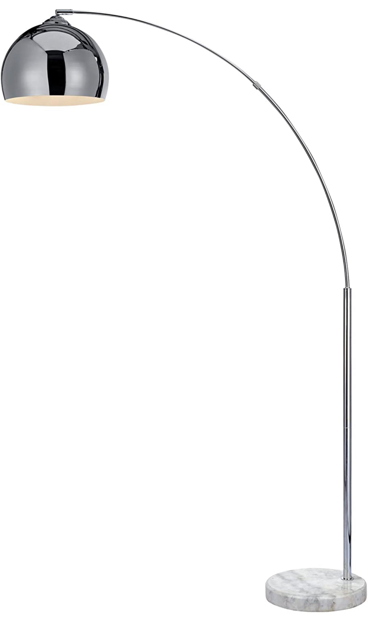 Over The Couch Arc Floor Lamp with Globe Shade, Matches Your Living Room Decor - Standing Light Tall (4-Colors)