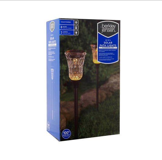 Berkley Jensen 5-Lumen Flickering Path Lights, 2 pk. - Bronze