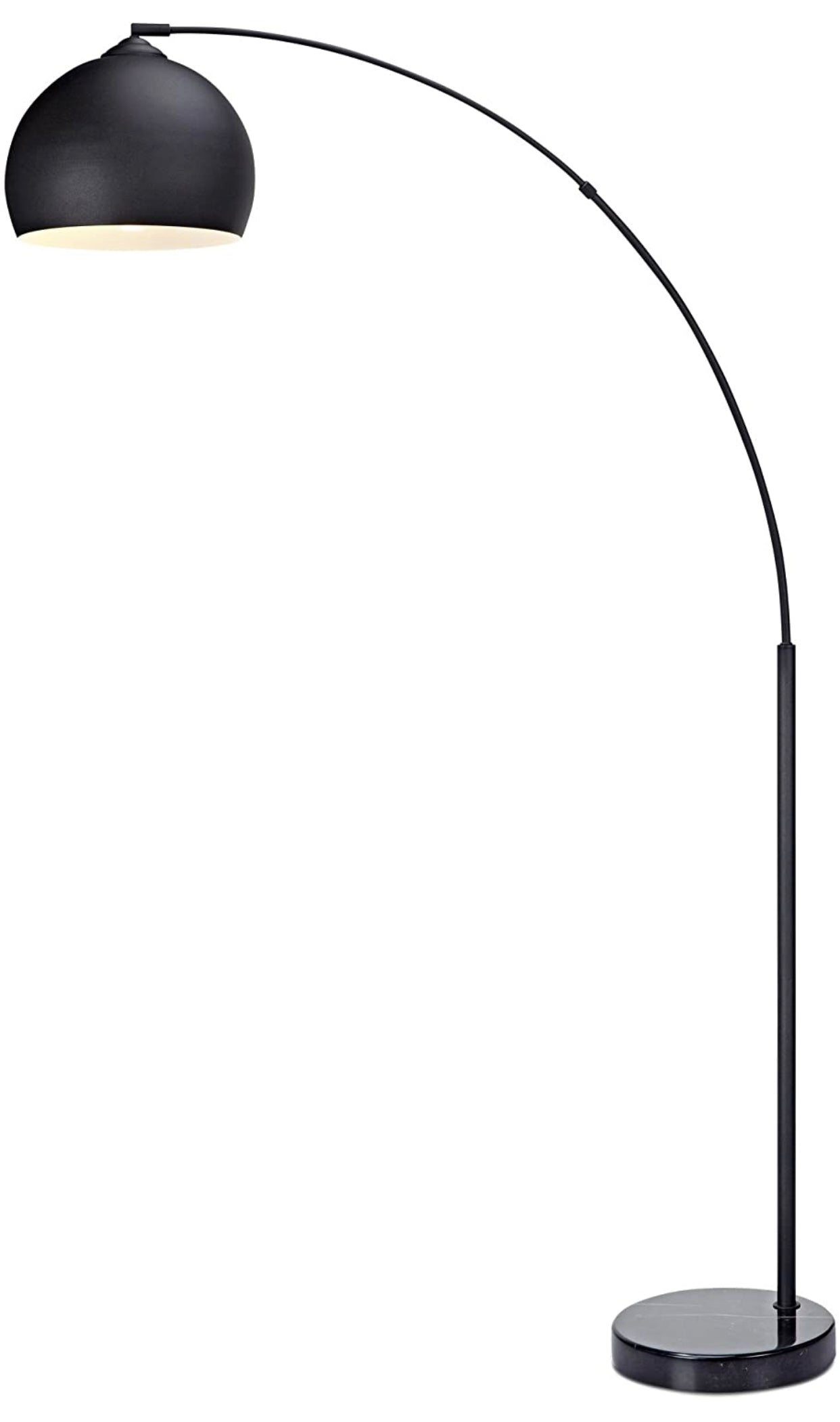 Over The Couch Arc Floor Lamp with Globe Shade, Matches Your Living Room Decor - Standing Light Tall (4-Colors)