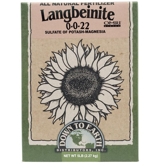 Langbeinite 0-0-22 Fertilizer (5 lb box)