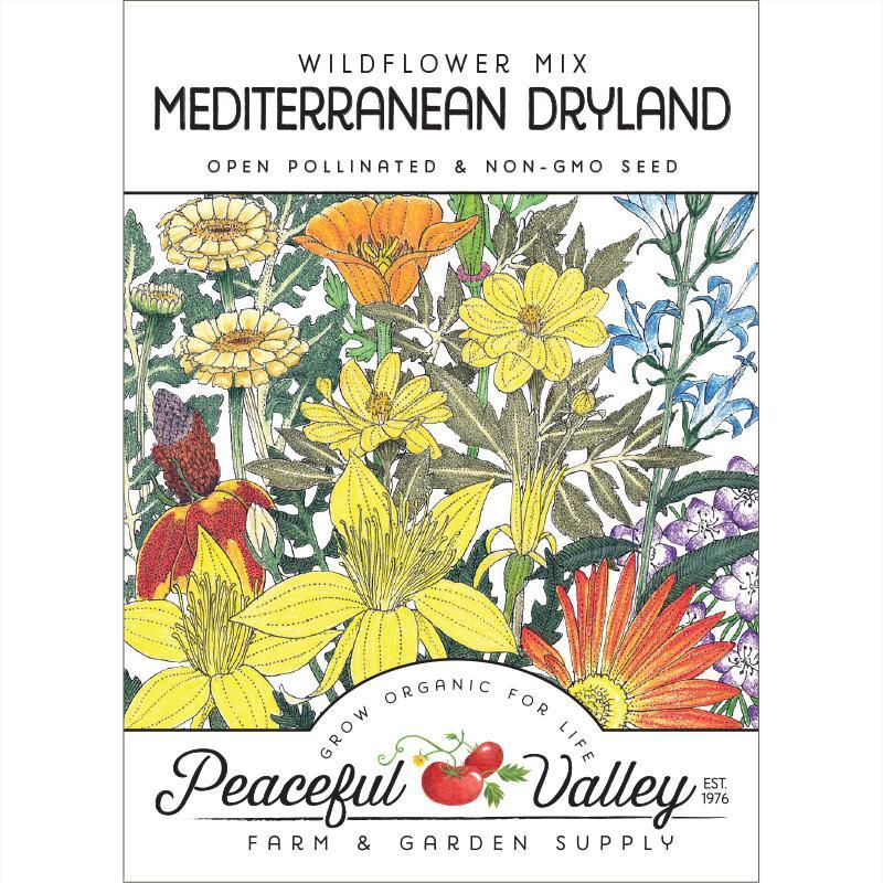 Mediterranean Dryland Wildflower Mix (pack)