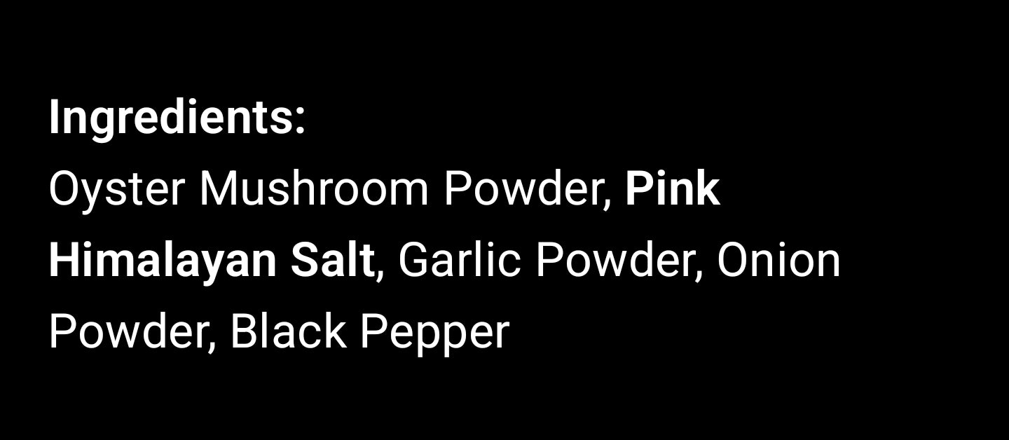 Umami Mushroom Seasoning Finishing Salt – Blue Oyster Blend with Pink Himalayan Salt | Lumbri Worms & Garden