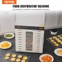 VEVOR 10-Tray Food Dehydrator Machine – 1000W Stainless Steel Dryer for Jerky, Fruit, Herbs & More