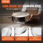 VEVOR Flour Sieve Fine Mesh Stainless Steel 10 Mesh Sifter for Worm Casting Production