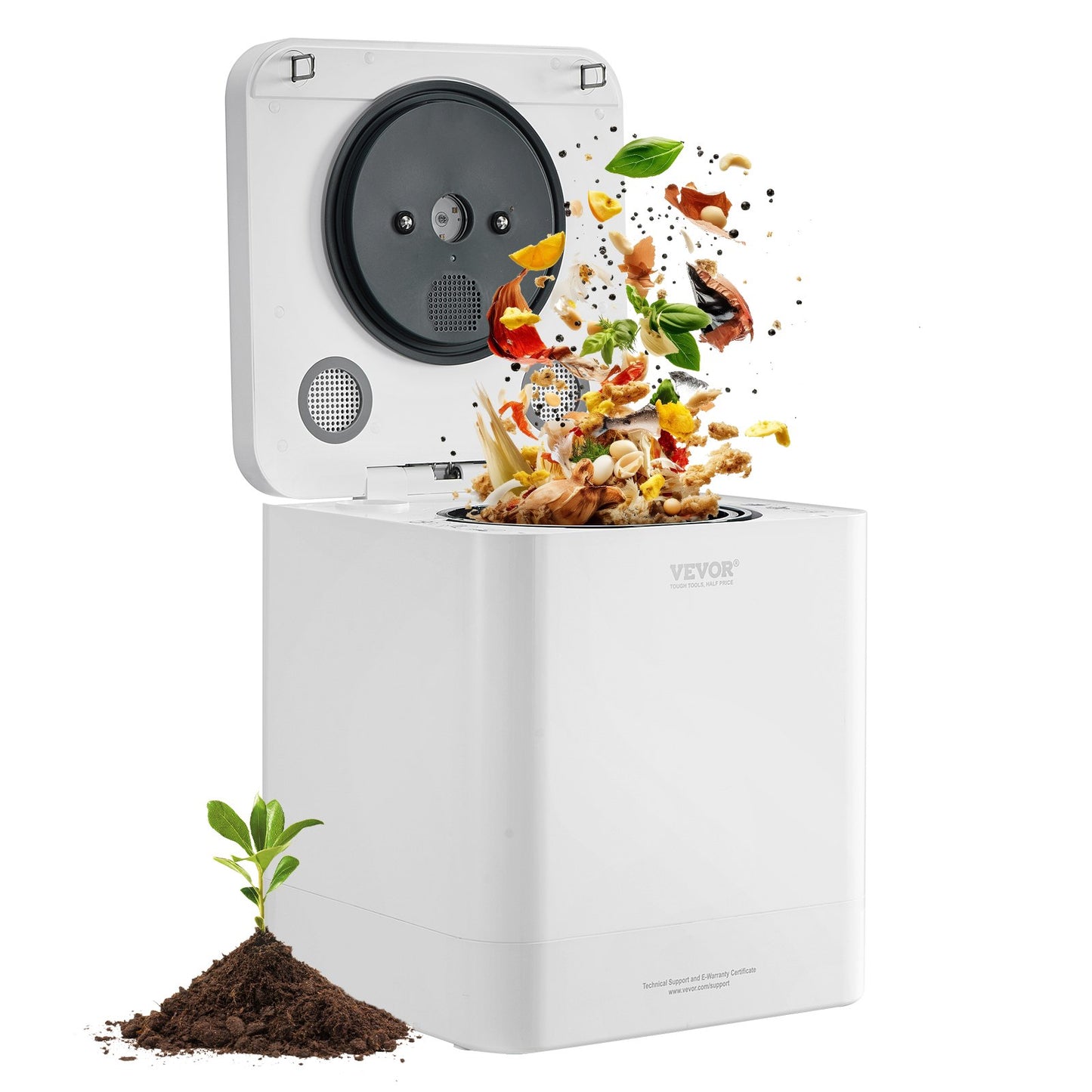 VEVOR 5-Tray Worm Composter, 50 L Worm Compost Bin Outdoor and Indoor, Sustainable Design Worm Farm Kit, for Recycling Food Waste, Worm Castings, Worm Tea, Vermiculture and Vermicomposting